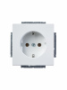 ABB BJE Solo/Future Белый бархат Розетка с/з