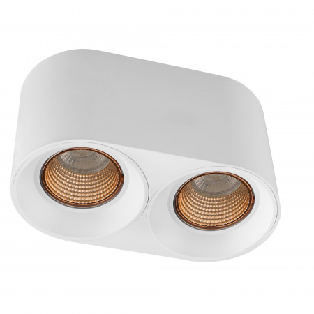 DK3096-WH+BR Светильник накладной IP 20, 10 Вт, GU5.3, LED, белый/бронзовый, пластик