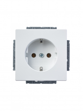 ABB BJE Solo/Future Белый бархат Розетка с/з