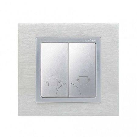 Simon 82 Алюминий Кнопка жалюзийная 2-ая