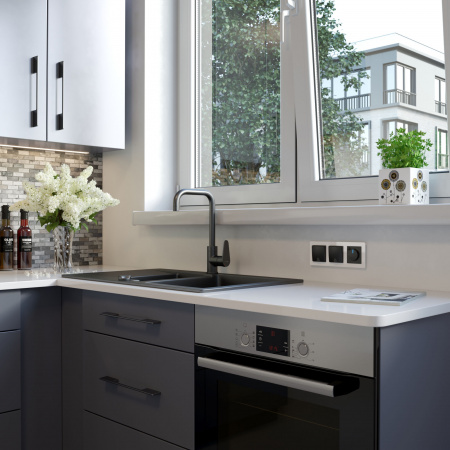 Рамка из акрила на 3 поста Acrylic белый W0032701