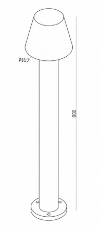 Фонарь уличный (столб) O421FL-L5W Maytoni Harz
