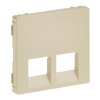 Legrand Valena LIFE Сл.кость Накладка розетки ТЛФ/комп 2-ой