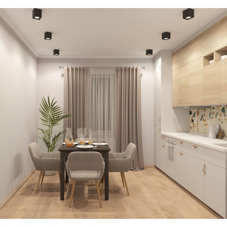 DK2003-BK Светильник накладной IP 20, 50 Вт, GU10, черный, алюминий