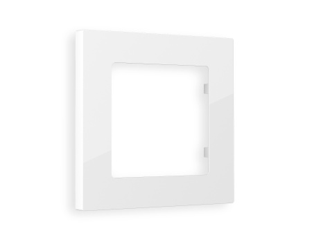 Рамка ALFA Techno (Белый глянец) 1-ая AF220101