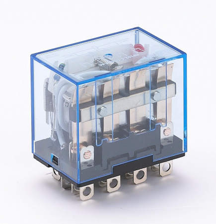 Dekraft Промежуточное реле 4 конт. с инд. LED 10А 220В AC ПР