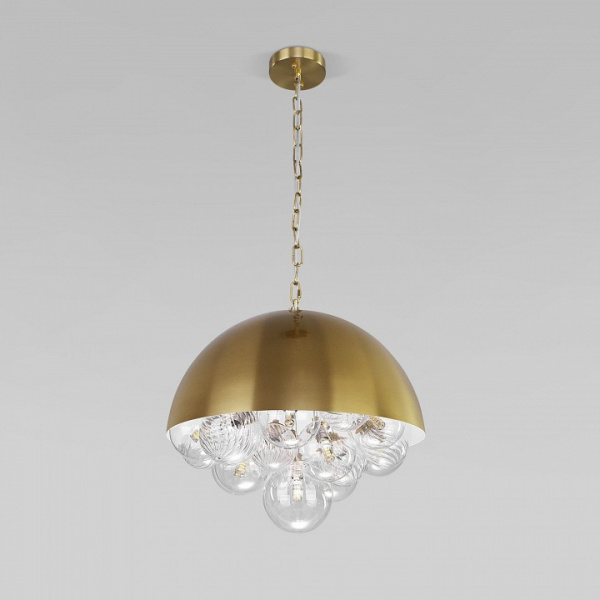 Подвесной светильник со стеклянными плафонами 30177 латунь Eurosvet Anait