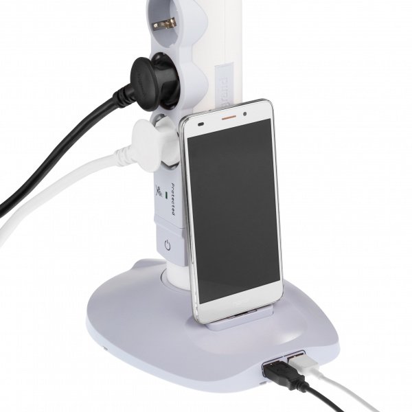 Legrand Стойка 2хUSB+microUSB+4х(2К+З)