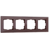 Рамка на 4 поста (мокко) W0041118