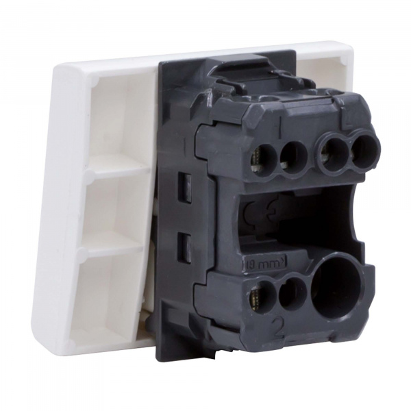 DKC Переключатель на 2 направления, «Viva», 2 мод., белый