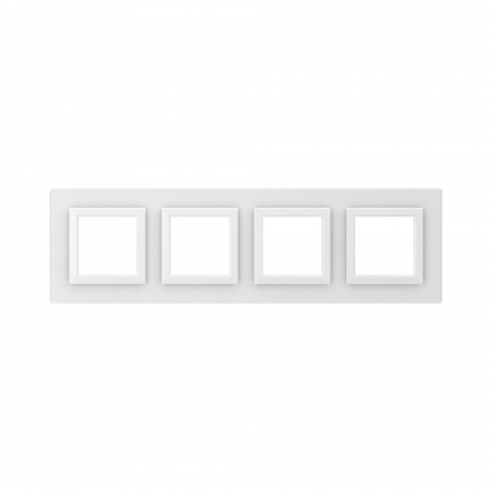 DKC Avanti Белый Стекло Рамка 8 модулей