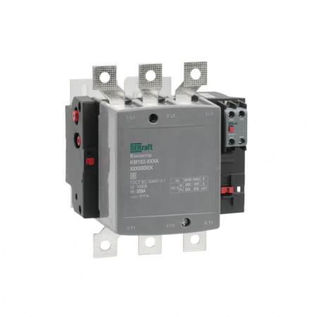 Dekraft Контактор 225А 110В_АС АС3_ АС4 1НО+1НЗ КМ-102