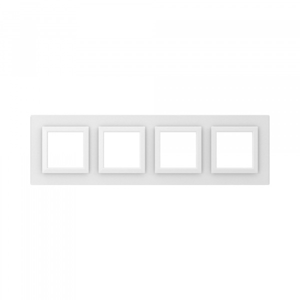 DKC Avanti Белый Стекло Рамка 8 модулей