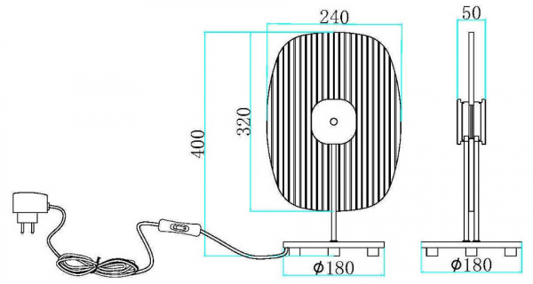 Настольный светильник Maytoni MOD152TL-L1BK Maytoni Eclipse