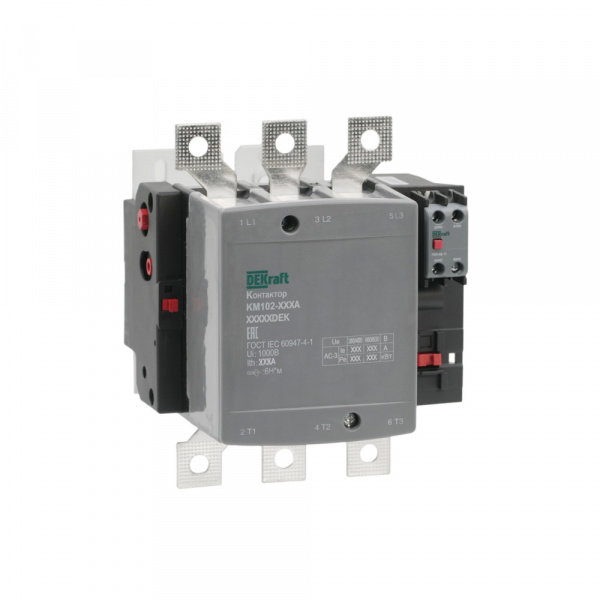 Dekraft Контактор 225А 110В_АС АС3_ АС4 1НО+1НЗ КМ-102