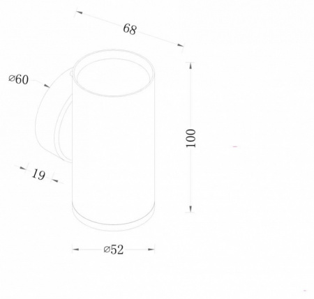 Настенный светильник (бра) C068WL-01MG Maytoni Focus S