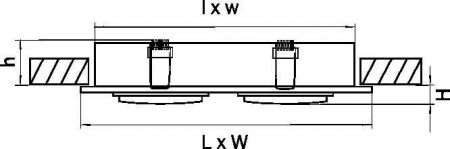 Встраиваемый светильник Lightstar Singo 011624