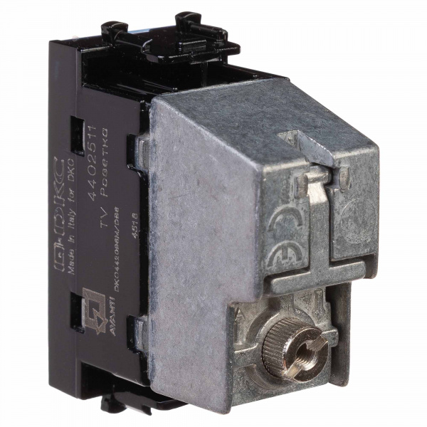 DKC Avanti Черный квадрат ТВ розетка проходная 1 м