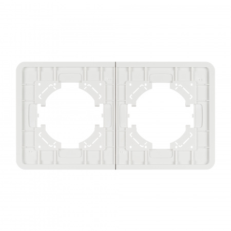 Arlight Рамка стеклянная FRM-OMALI-GS-2-WH (-)