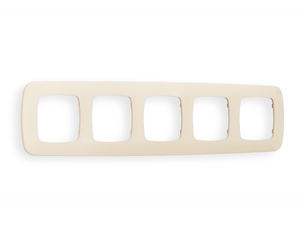 Рамка OMEGA Ecta (Бежевый матовый) 5-ая OF140335