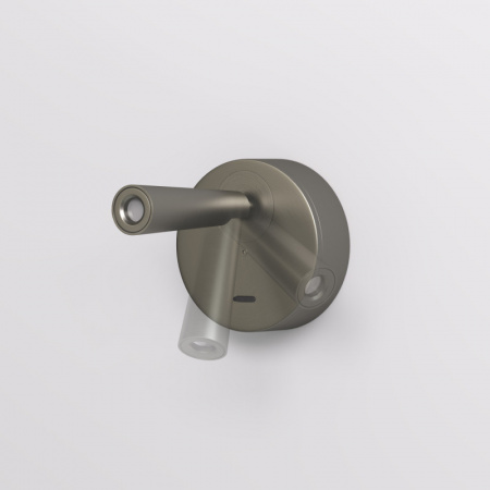 DK5072-DN Бра SHINE WALL со светодиодом, D104*H68, IP20, 3000К, 3W, RA?90, темный никель, алюминий