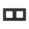 DKC Avanti Черный Алюминий Рамка 4 модуля