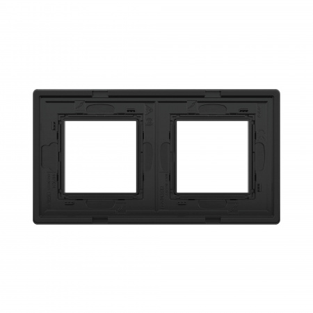 DKC Avanti Черный Алюминий Рамка 4 модуля