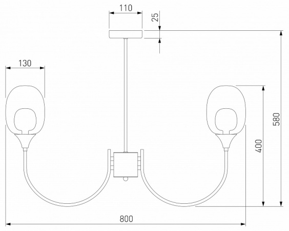Подвесной светильник 70217/8 латунь Eurosvet Spritz