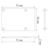 Donel Боковая глухая заглушка для профиля DN18CS5075BSet, цвет черный, 2 шт. в комплекте, CAP18CS5075B