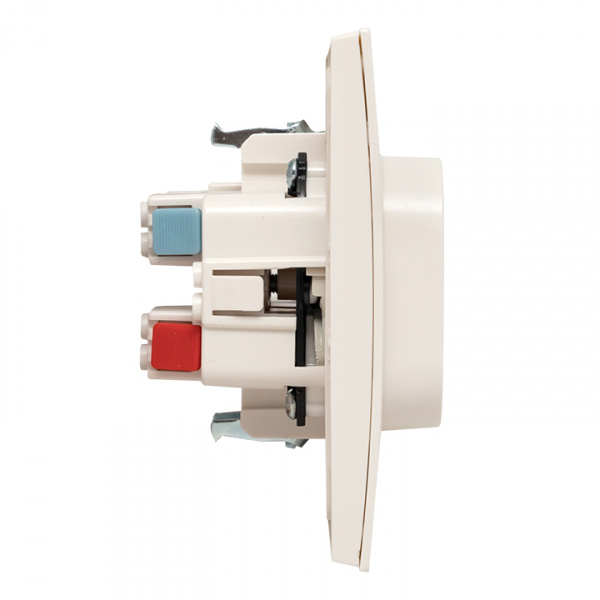 EKF PROxima Стокгольм Розетка 2-ая б/з 10А белая со шторками