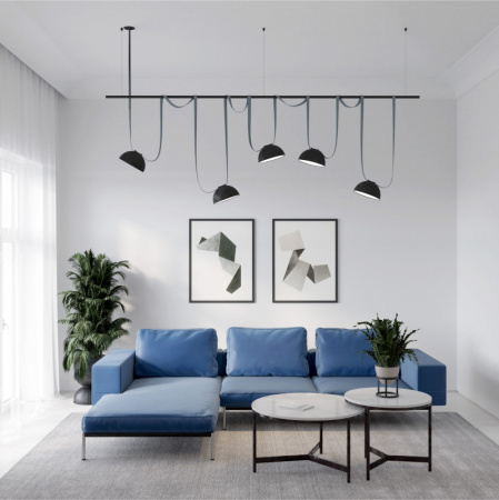 TR5534-BK Штанга для трека-ремня Belty, серия Rod 2.5м, IP20, черный, алюминий