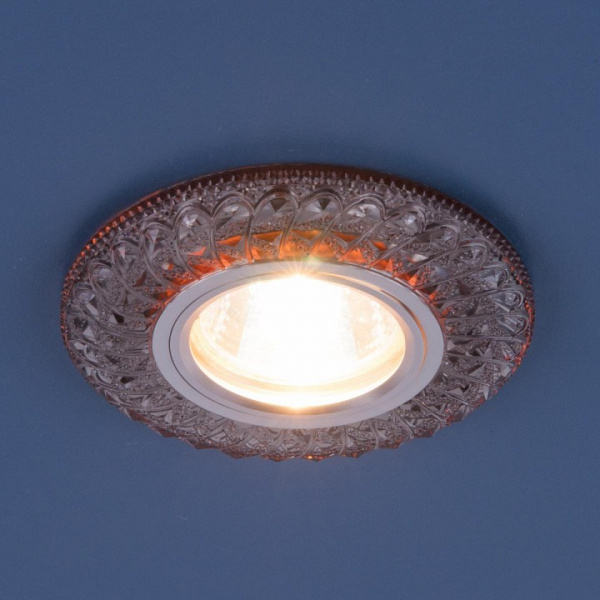 Встраиваемый точечный светильник со светодиодной подсветкой 2180 MR16 SB дымчатый Elektrostandard Angli a035188