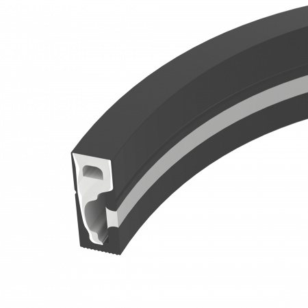 Arlight Силиконовый профиль WPH-FLEX-0616-SIDE-S9-5m FULL BLACK (Силикон)