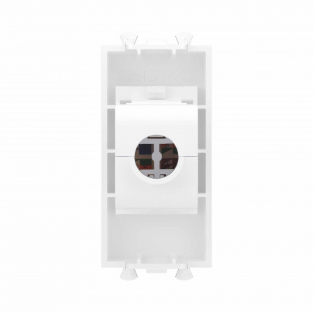DKC Avanti Компьютерная розетка RJ-45 без шторки модульная , кат.6А, Белое облако, 1 модуль