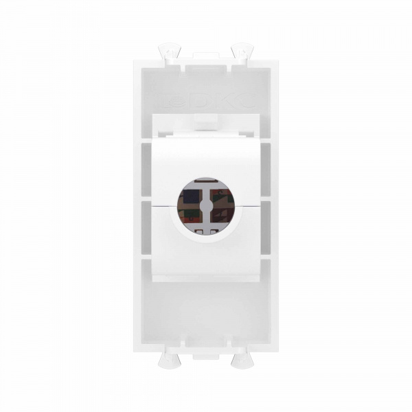 DKC Avanti Компьютерная розетка RJ-45 без шторки модульная , кат.6А, Белое облако, 1 модуль