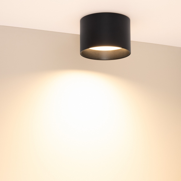 Arlight Светильник SP-BISCOTTO-R120-12W Warm3300-MIX (BK, 80 deg, 230V) (IP54 Металл, 5 лет)