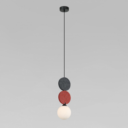 ПОДВЕСНОЙ СВЕТИЛЬНИК С ФЕТРОВЫМ ПЛАФОНОМ 40072/1 красный Eurosvet Olaf