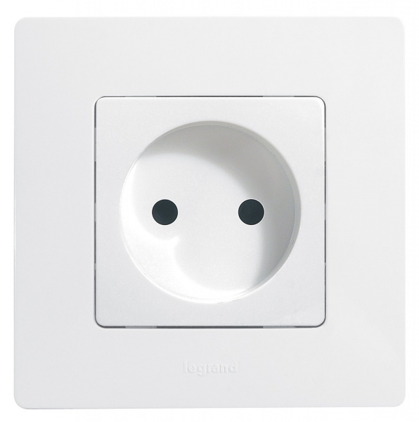 Legrand Etika Белый Розетка б/з, винтовые клеммы