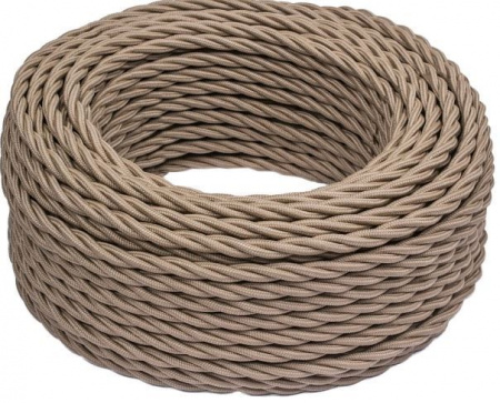 BIRONI Капучино матовый Витой провод 2*2,5 20м