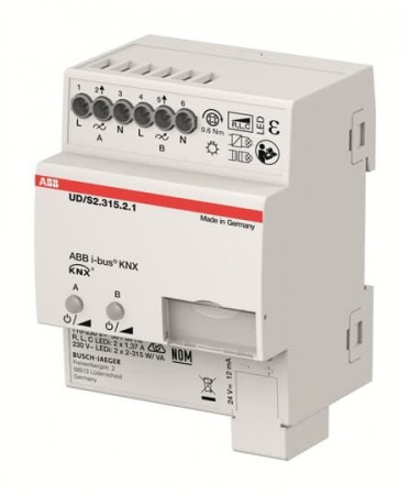 ABB UD/S2.315.2.1 Универсальный светорегулятор для LED, 2x315Вт