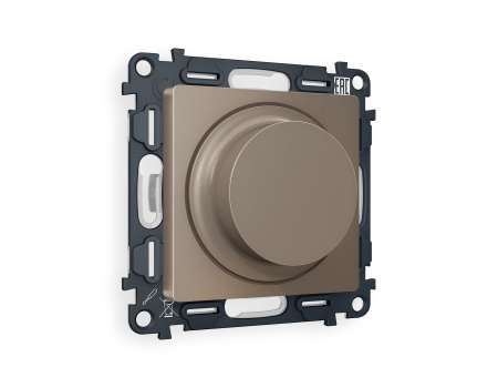 Комплект механизма светорегулятора универсального поворотно-нажимного ALFA MA635510 Темная бронза матовый 25-600W/LED 5-300W QUANT