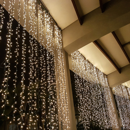 Arlight Светодиодная гирлянда ARD-CURTAIN-PRO-2000x3000-BLACK-760LED-FLASH WARM/WHITE (230V, 70W) (Ardecoled, IP65)