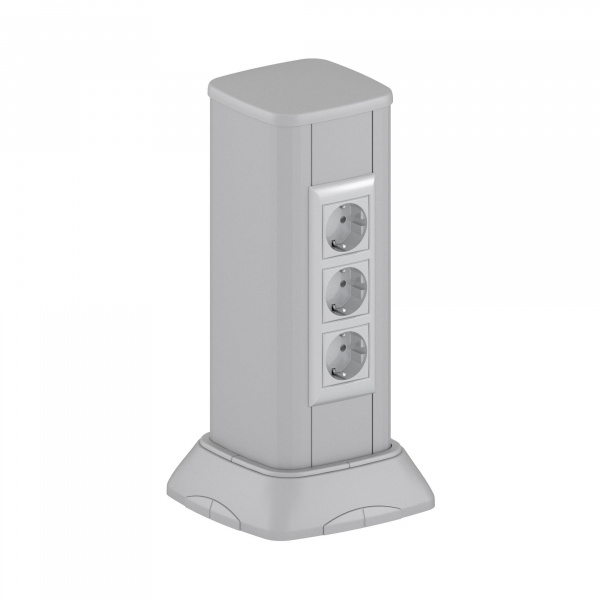 DKC Миниколонна алюминиевая 0,35 м, цвет темно-серебристый металлик