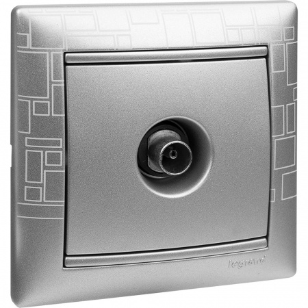 Legrand Valena Алюминий Розетка TV единственная 1,5 дБ