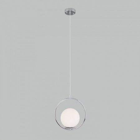 Подвесной светильник с плафоном 50089/1 хром Eurosvet Ringo