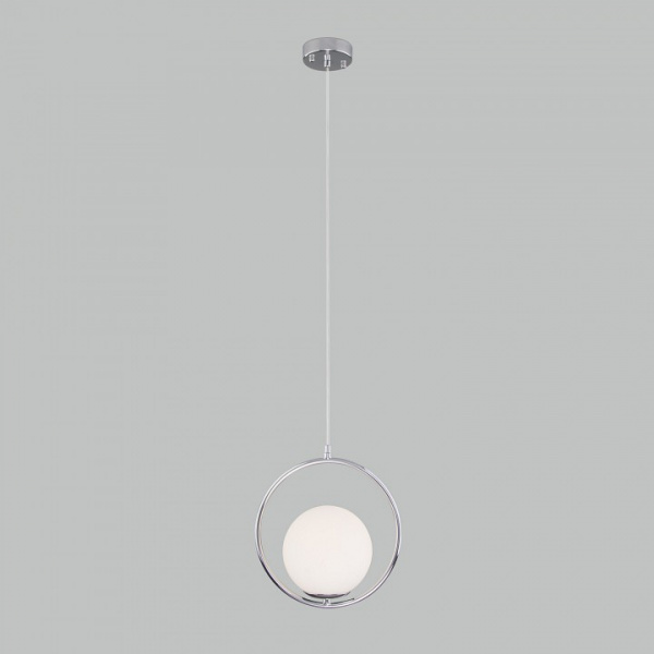 Подвесной светильник с плафоном 50089/1 хром Eurosvet Ringo