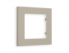 Рамка ALFA Techno (Серо-бежевый матовый) 1-ая AF220361