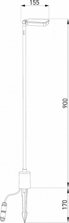 Светильник садово-парковый светодиодный Joli черный 35175/F черный Elektrostandard Joli a068102