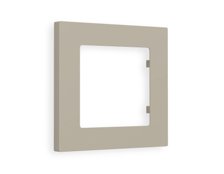 Рамка ALFA Techno (Серо-бежевый матовый) 1-ая AF220361