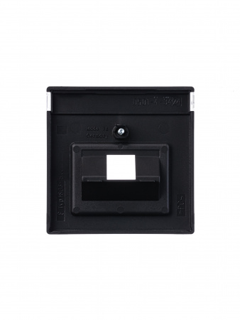 ABB BJE Solo/Future Черный бархат Накладка 1-й ТЛФ и комп розетки наклонной (мех 213/16)